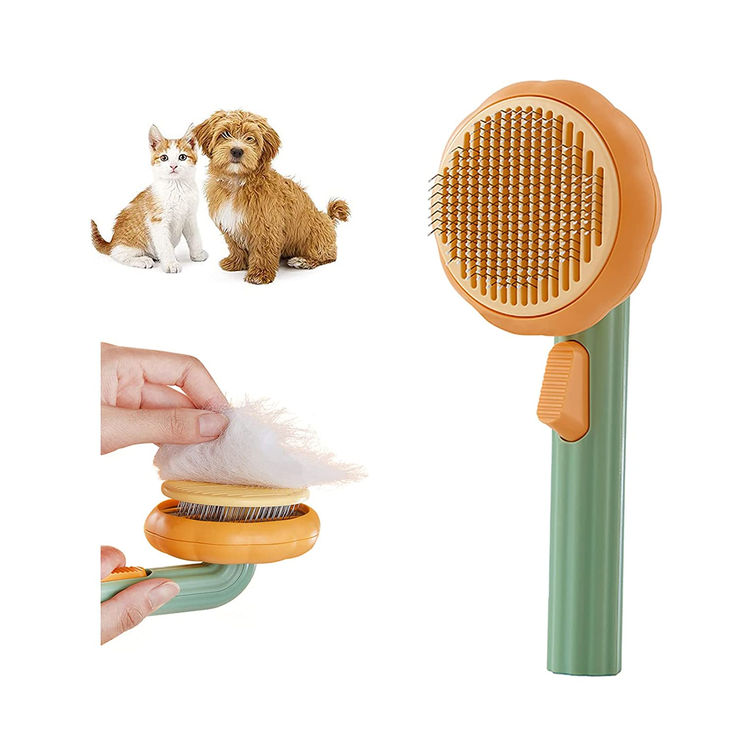 Cepillo De Calabaza Jieyou Para Gatos Y Perros, Autolimpiable - Venta Internacional.