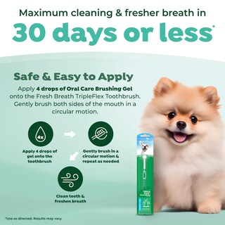 Foto 3 | Cepillo De Dientes Tropiclean Fresh Breath Tripleflex Para Perros - Venta Internacional.