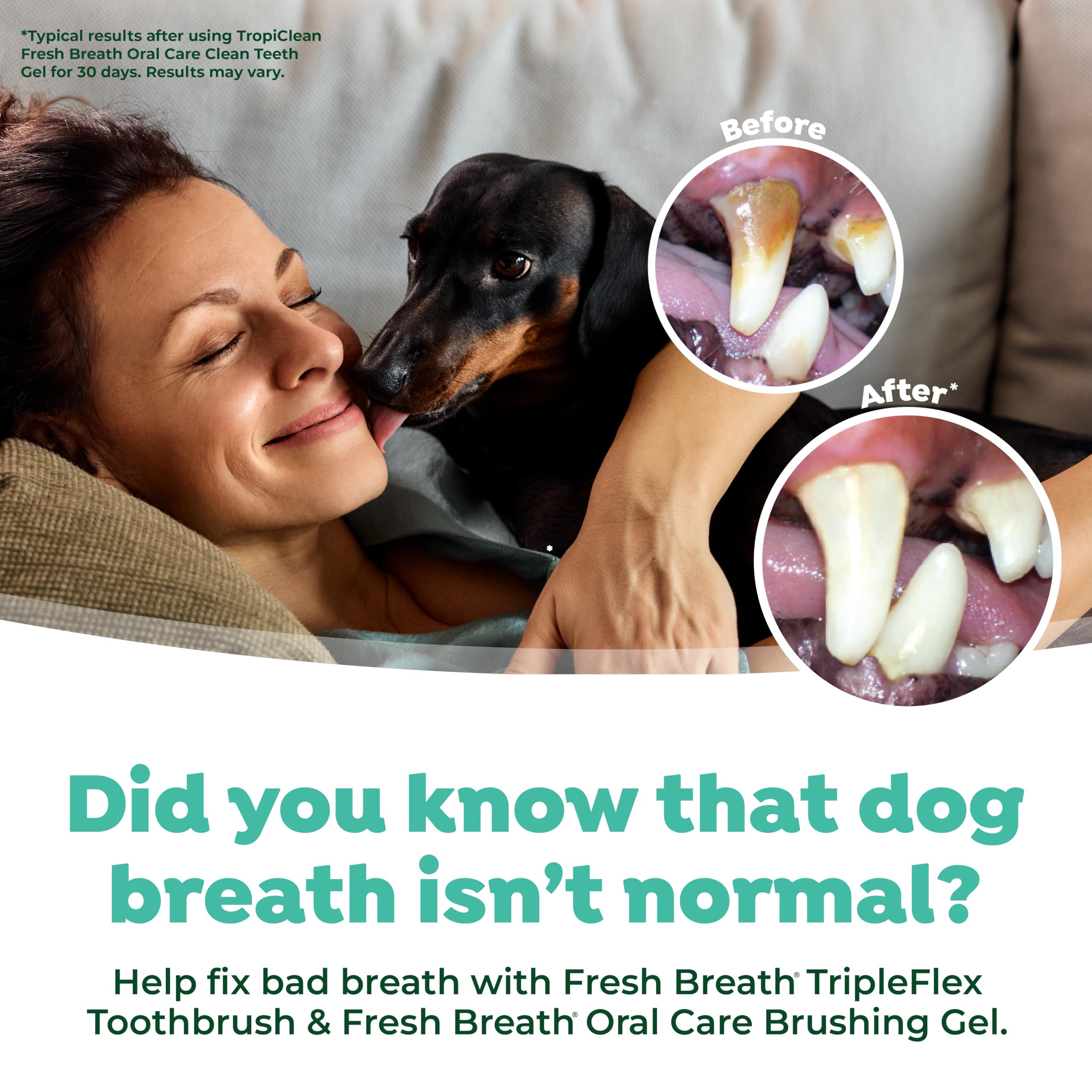 Foto 6 pulgar | Cepillo De Dientes Tropiclean Fresh Breath Tripleflex Para Perros - Venta Internacional.