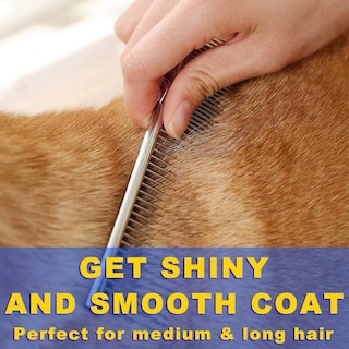 Foto 3 | Peine Para Perros Y Gatos Huoguo De Acero Inoxidable Con Extremos Redondeados - Venta Internacional.