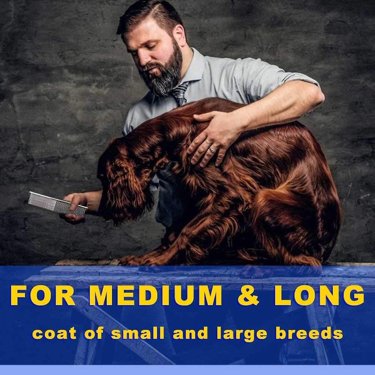 Foto 4 | Peine Para Perros Y Gatos Huoguo De Acero Inoxidable Con Extremos Redondeados - Venta Internacional.