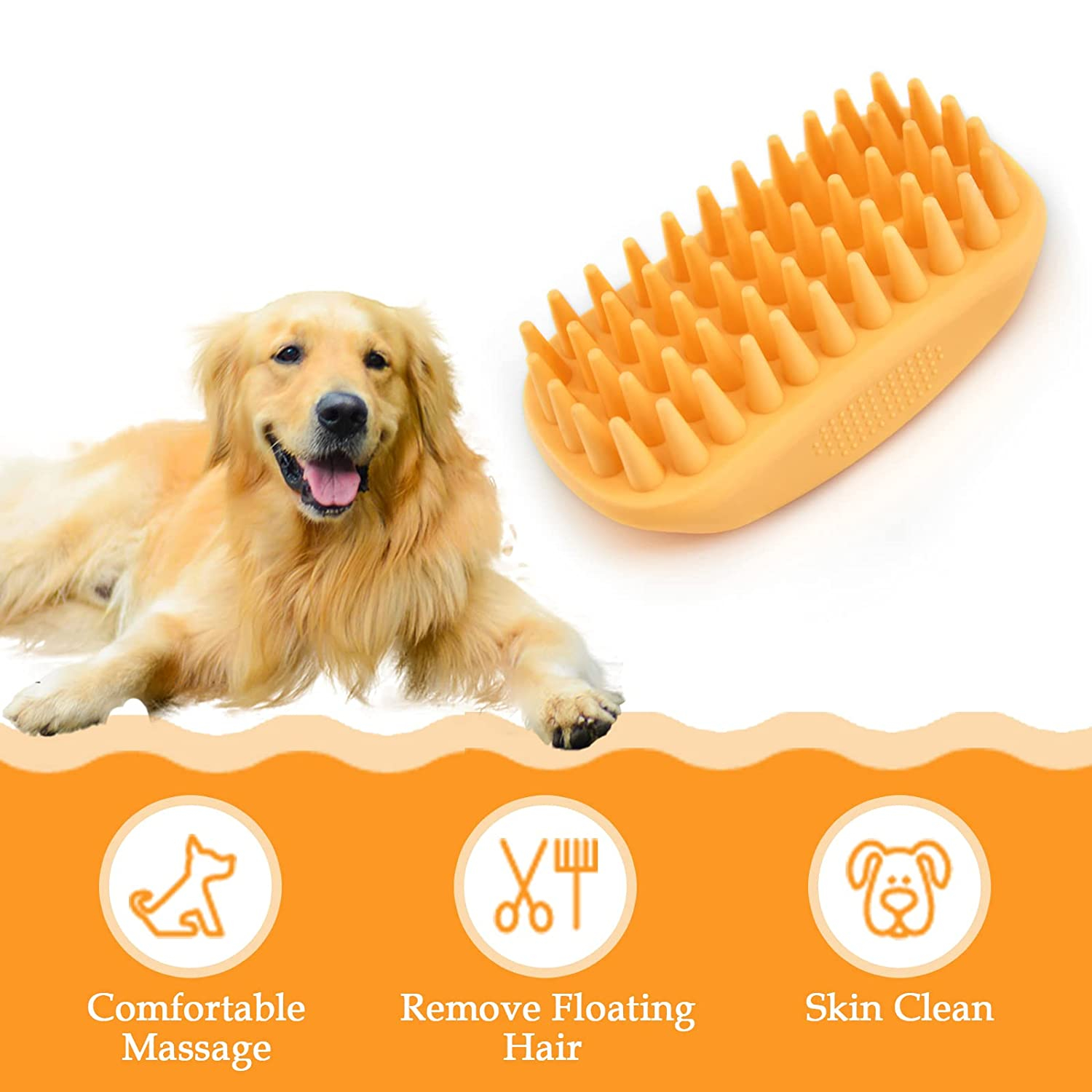 Foto 3 pulgar | Cepillo De Baño De Silicona Para Perros Jieyou Para Mascotas - Venta Internacional.