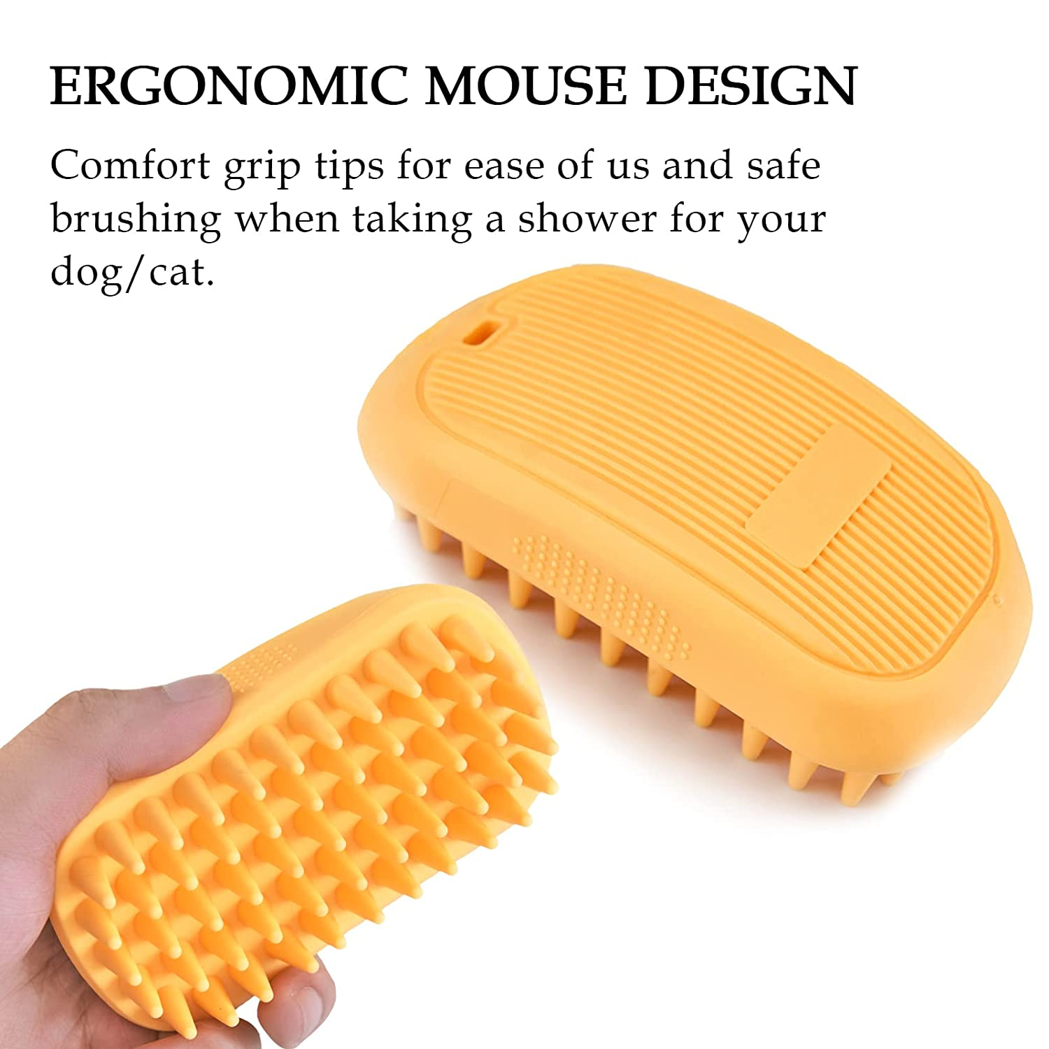 Foto 5 pulgar | Cepillo De Baño De Silicona Para Perros Jieyou Para Mascotas - Venta Internacional.