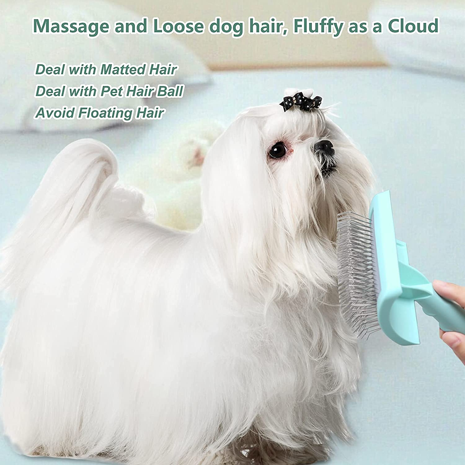 Foto 4 pulgar | Slicker Brush Jieyou - Alfiler Extra Largo Para Perros Grandes, Color Verde - Venta Internacional.