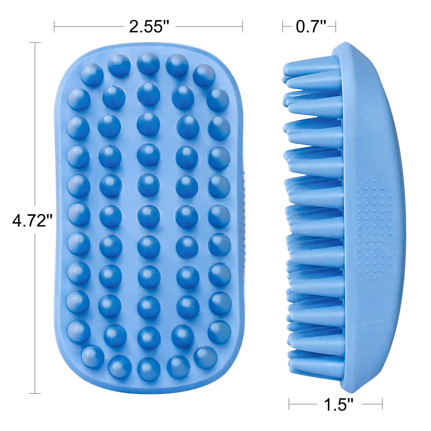 Foto 3 pulgar | Cepillo De Baño Para Perros Jieyou Rubber Shampoo Para Perros Y Gatos - Venta Internacional.