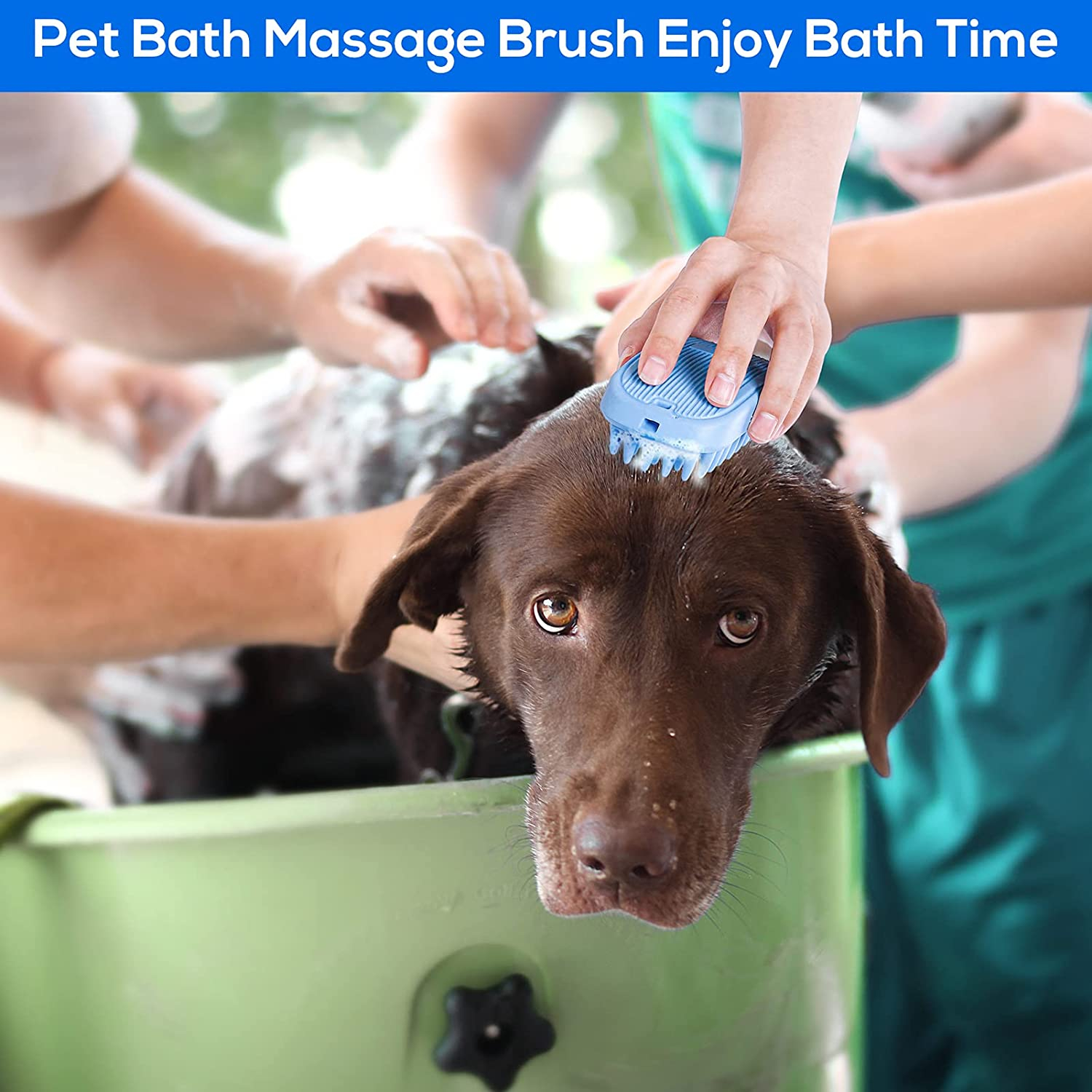 Foto 6 | Cepillo De Baño Para Perros Jieyou Rubber Shampoo Para Perros Y Gatos - Venta Internacional.