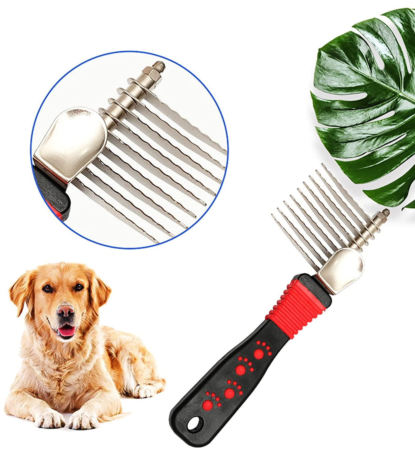 Foto 7 pulgar | Herramienta Desmatting Jieyou Para Perros Con Cuchillas De Acero De 2,5 Pulgadas - Venta Internacional.