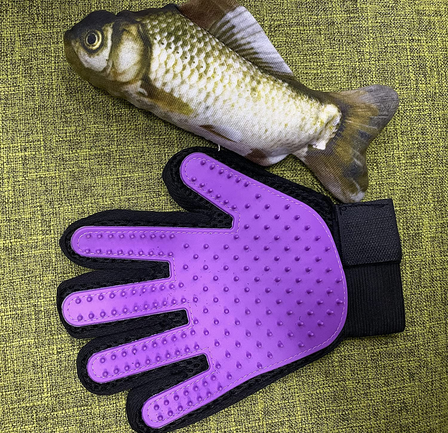 Foto 2 pulgar | Glove De Aseo Para Mascotas Jieyou Gable Cepillo Para Eliminar La Piel De Perros Y  - Venta Internacional.
