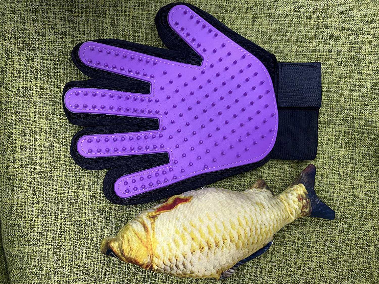 Foto 4 pulgar | Glove De Aseo Para Mascotas Jieyou Gable Cepillo Para Eliminar La Piel De Perros Y  - Venta Internacional.