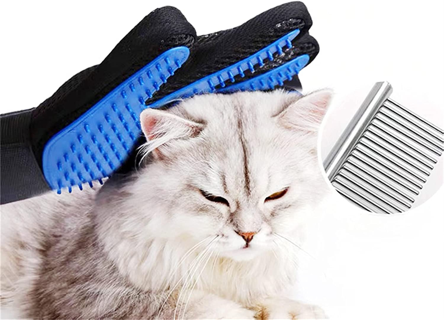 Foto 7 | Glove De Aseo Para Mascotas Jieyou Gable Cepillo Para Eliminar La Piel De Perros Y  - Venta Internacional.