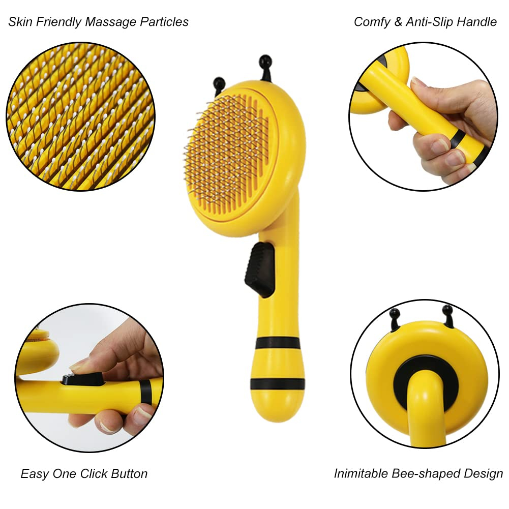 Foto 4 pulgar | Cepillo Autolimpiante Para Mascotas Jieyou Para Perros, Gatos Y Abejas - Venta Internacional.