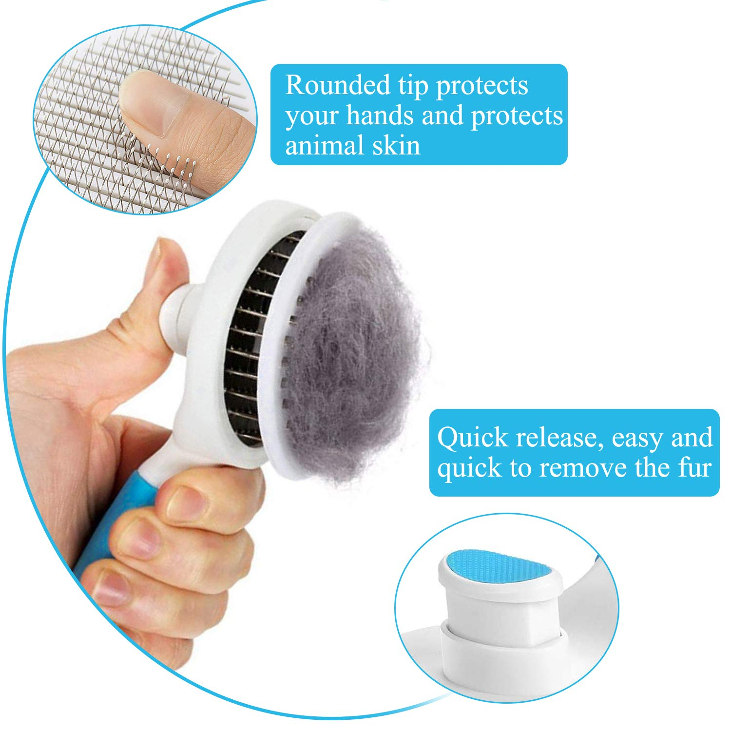 Foto 4 pulgar | Cepillo De Aseo Jieyou, Autolimpiante, Para Gatos Y Perros - Venta Internacional.