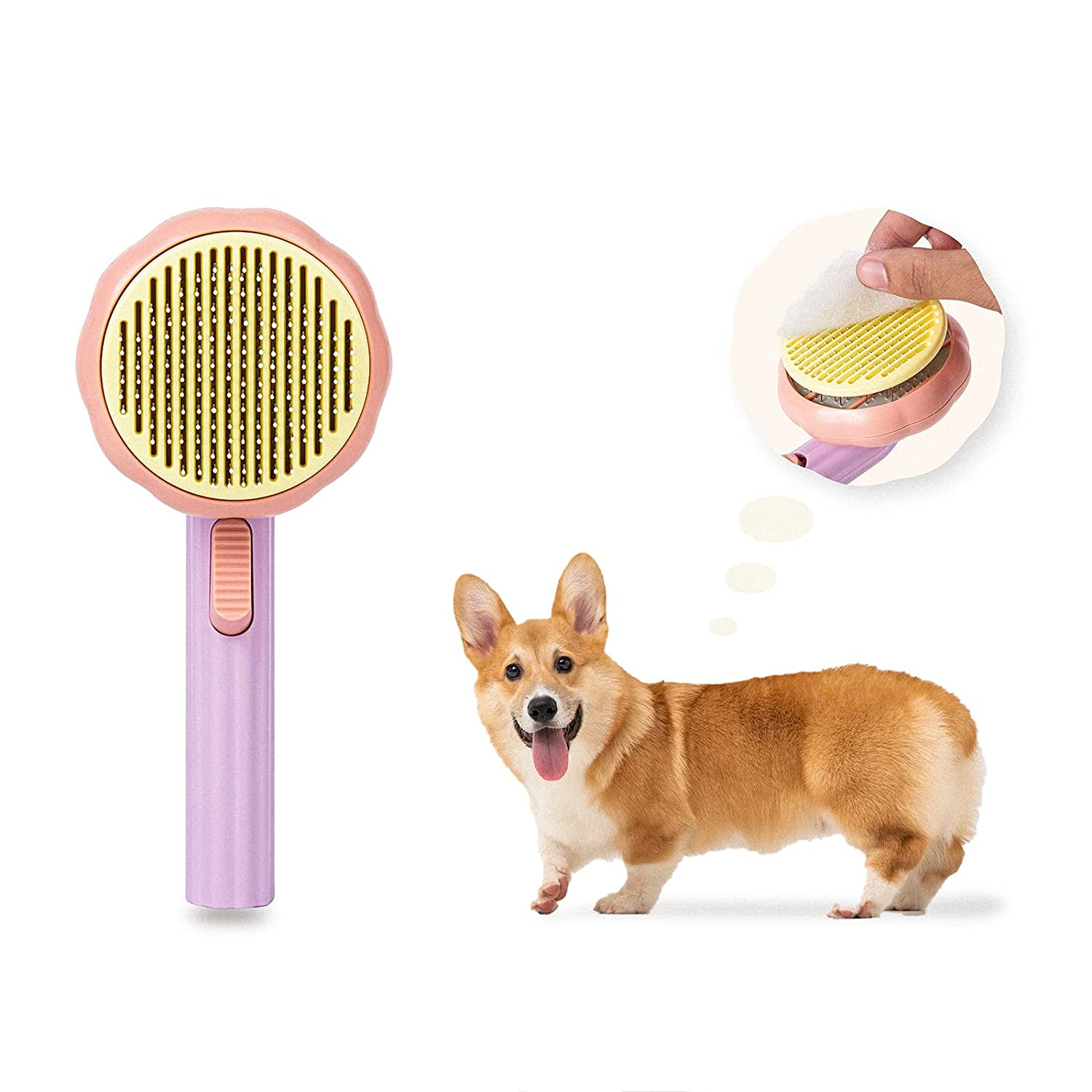 Foto 7 | Cepillo De Aseo Para Mascotas Jieyou Para Perros Y Gatos Con Partículas De Masaje - Venta Internacional.