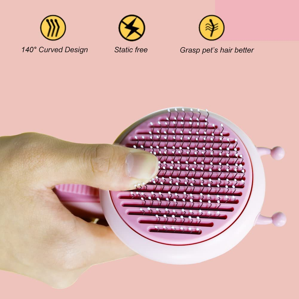 Foto 4 pulgar | Cepillo Autolimpiante Para Gatos Jieyou, Para Quitar El Pelo Rosa - Venta Internacional.