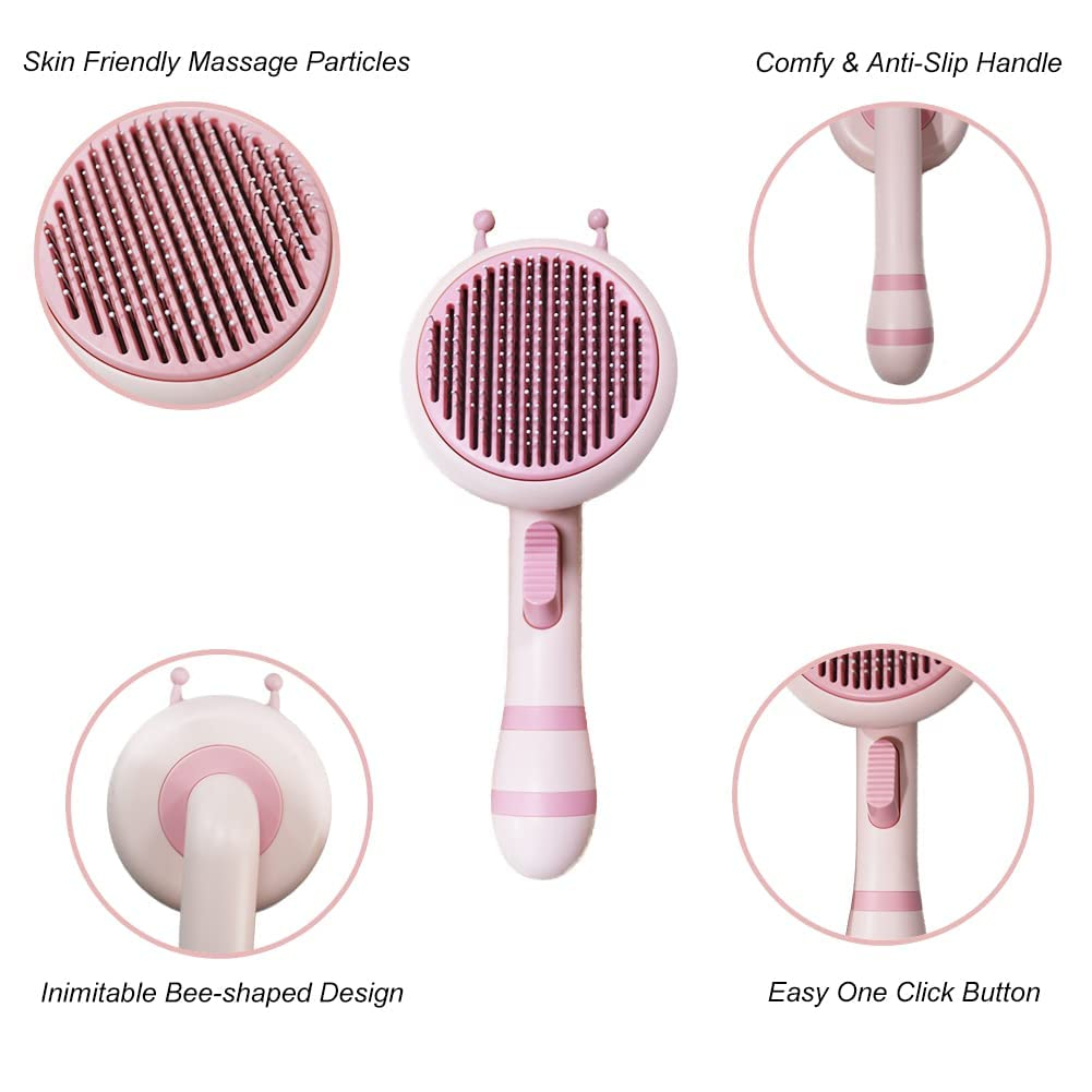 Foto 4 | Cepillo Autolimpiante Para Gatos Jieyou, Para Quitar El Pelo Rosa - Venta Internacional.