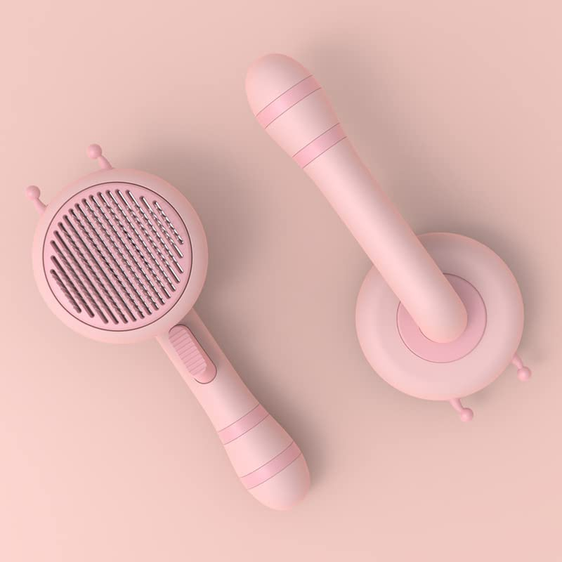 Foto 7 pulgar | Cepillo Autolimpiante Para Gatos Jieyou, Para Quitar El Pelo Rosa - Venta Internacional.