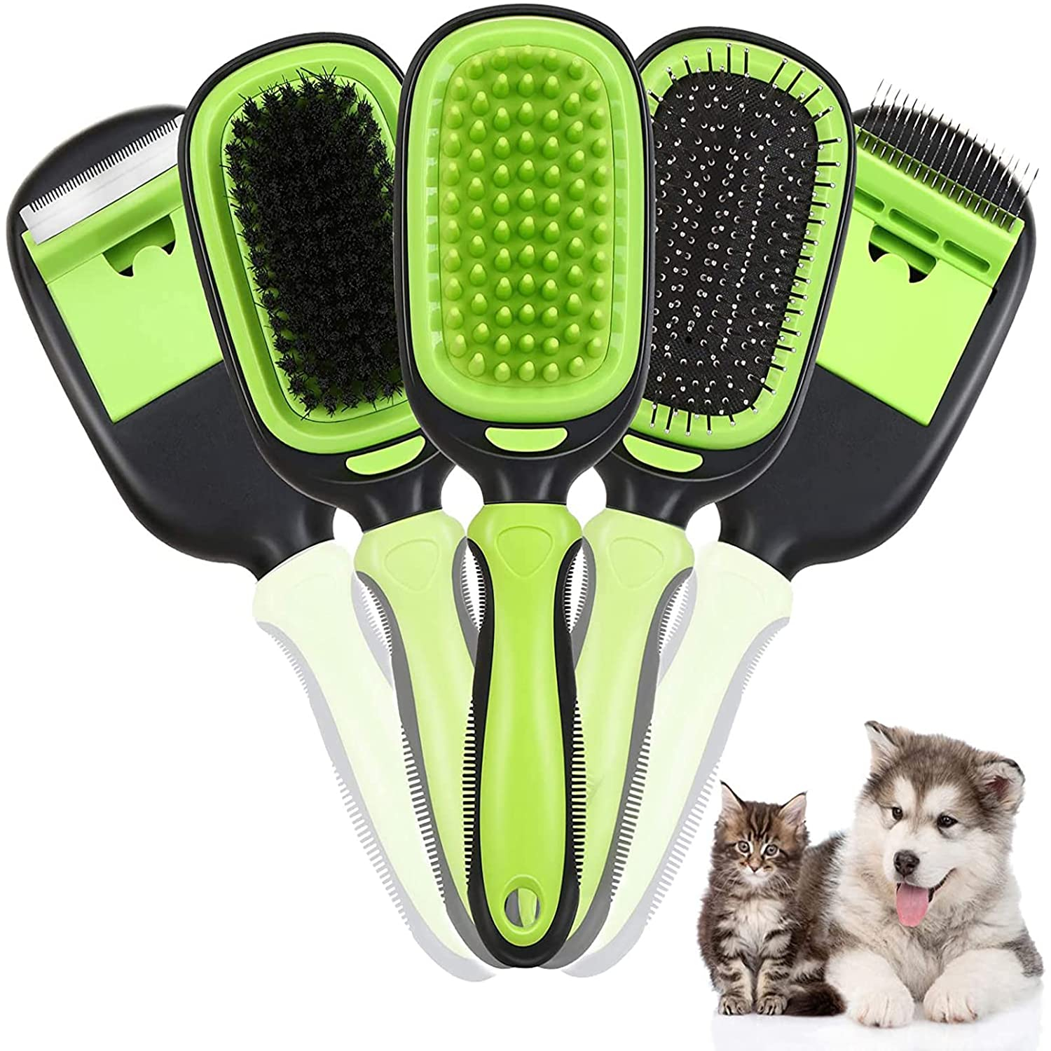 Foto 2 pulgar | Juego De Cepillos Para Mascotas Jieyou 5 En 1, Masaje De Aseo Y Pérdida De Pelo Para Mascotas - Venta Internacional.