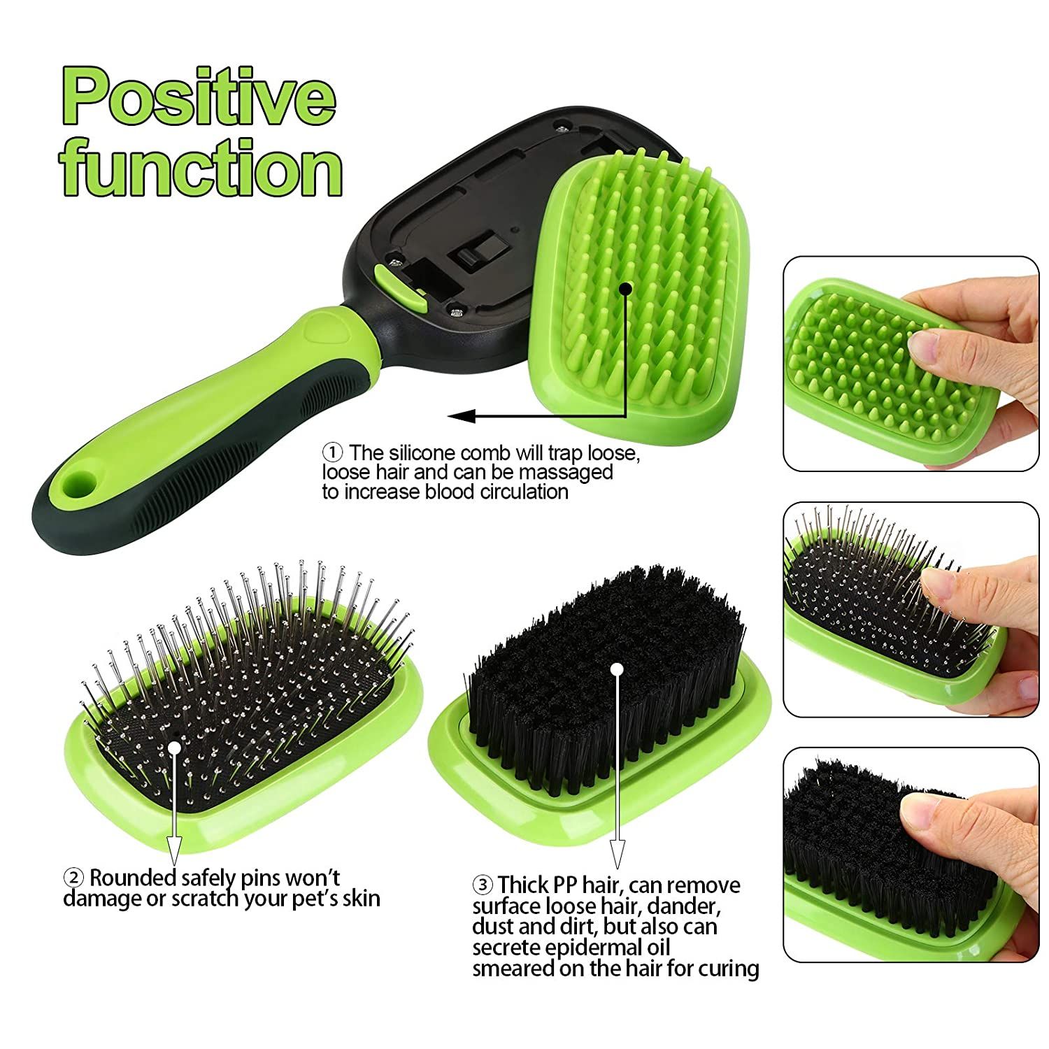 Foto 6 pulgar | Juego De Cepillos Para Mascotas Jieyou 5 En 1, Masaje De Aseo Y Pérdida De Pelo Para Mascotas - Venta Internacional.