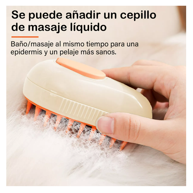 Foto 3 pulgar | 3 In 1 Depilación Cepillo De Vapor Para Gato/perro Mascota Color Blanco Wünd