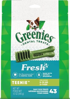 Foto 1 | Tratamientos Dentales Greenies Fresh Para Perros Y Adolescentes, 5-7 Kg, Paquete De 43 - Venta Internacional.