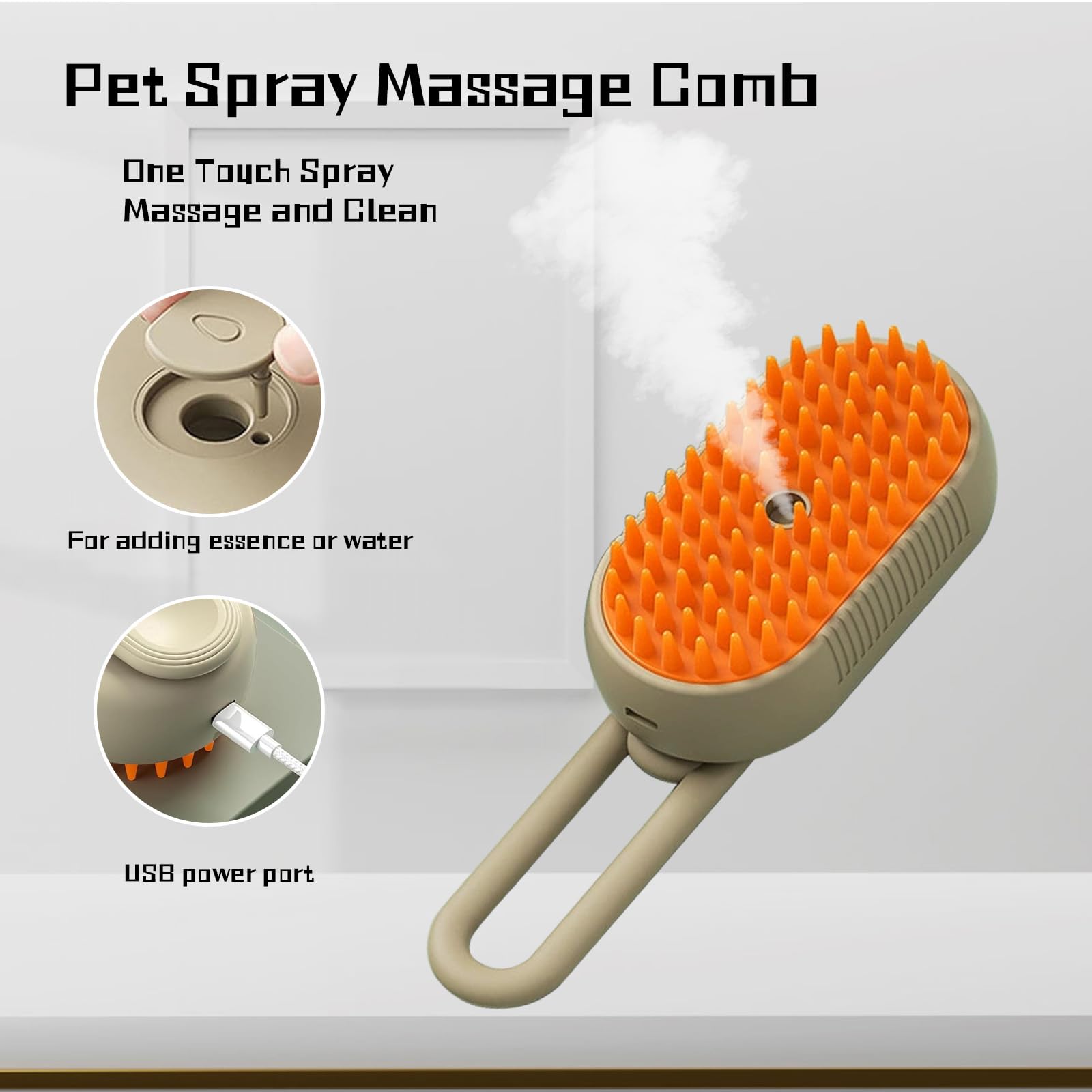 Foto 4 pulgar | Cepillo De Aseo A Vapor Para Mascotas Steamy 2025 Para Perros Y Gatos - Venta Internacional.