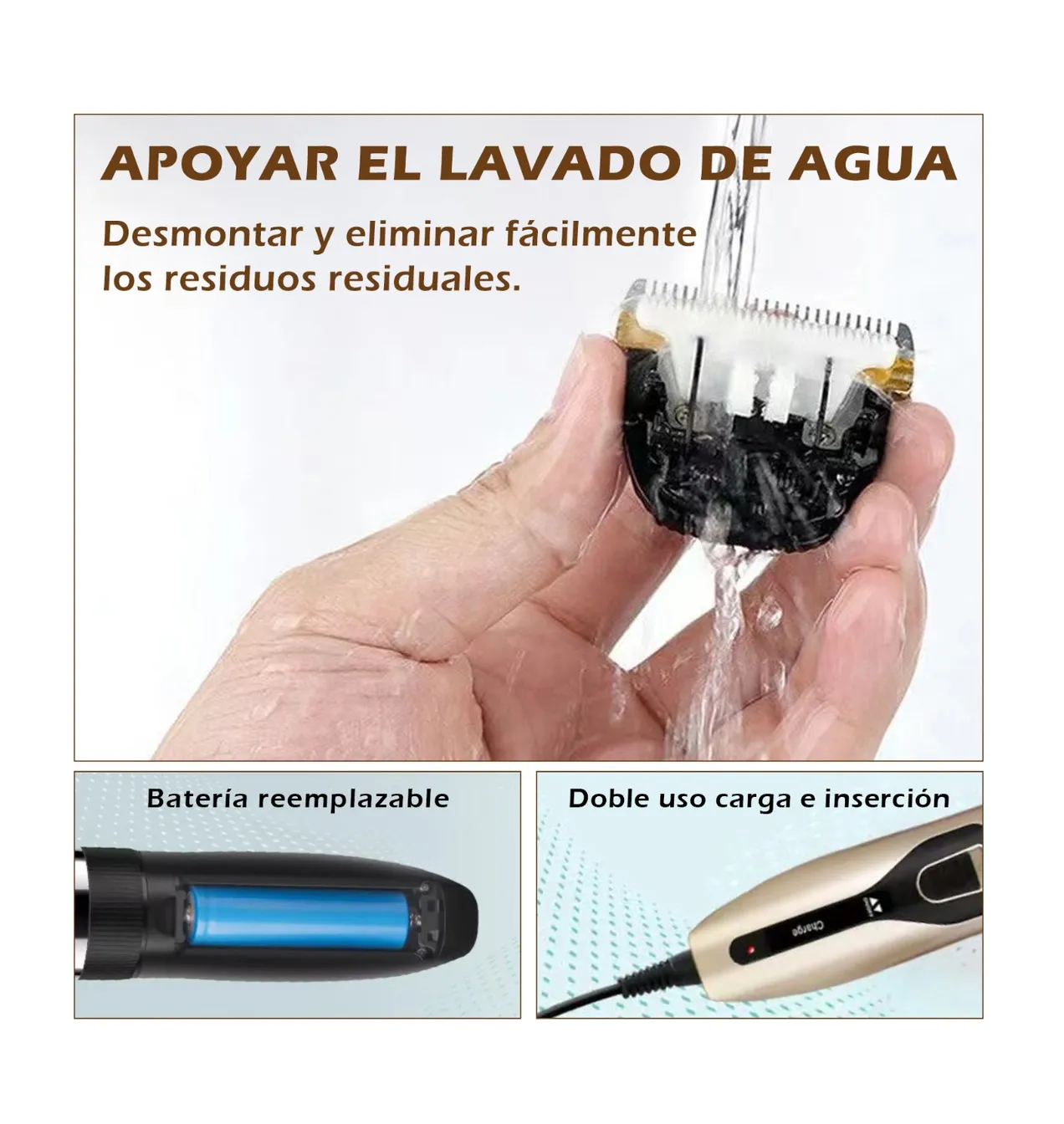 Foto 6 pulgar | Maquina Afeitadora Para Perros Y Gatos Dorado