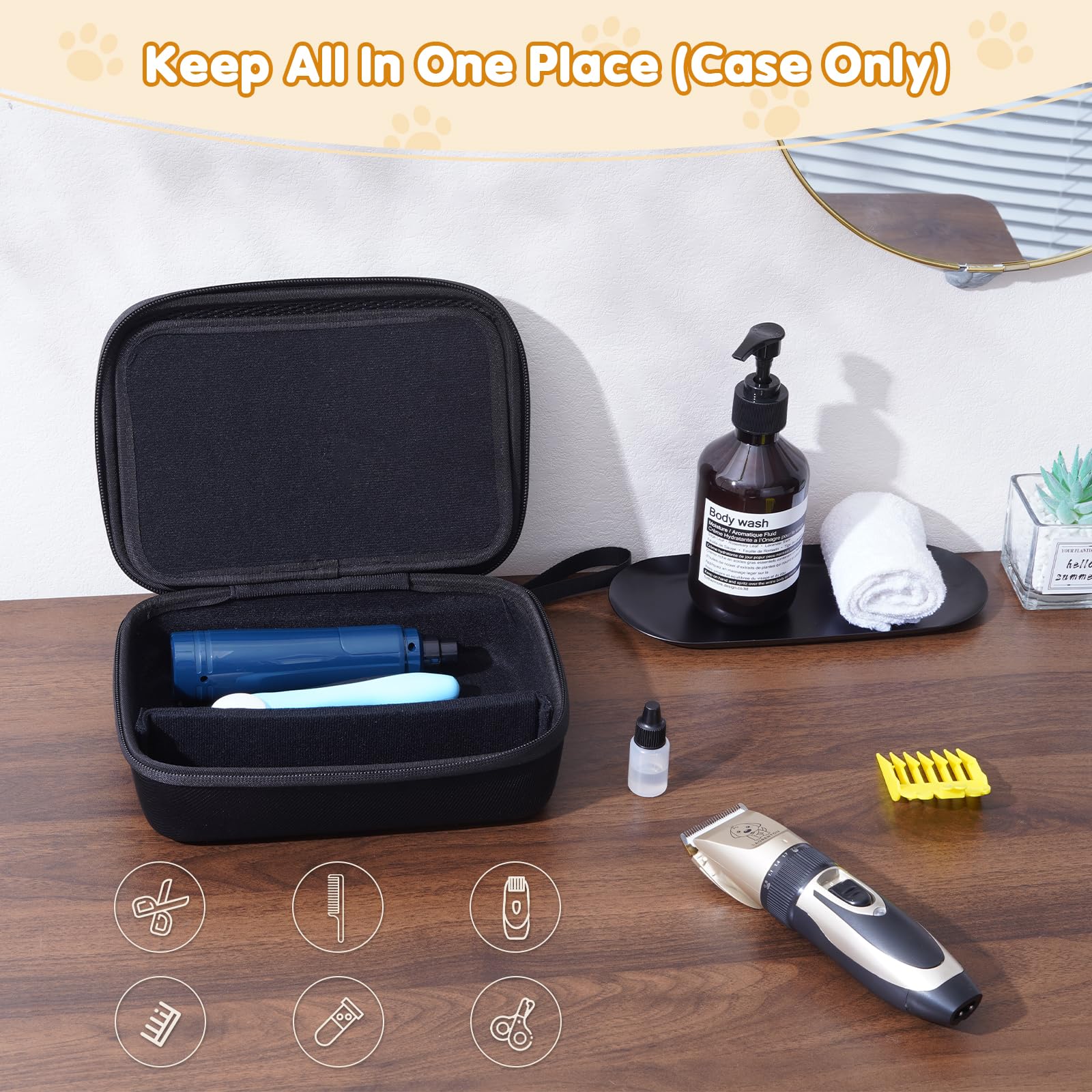 Foto 2 | Estuche De Almacenamiento Para Herramientas De Aseo De Mascotas Procase Para Oneisall/wahl - Venta Internacional.