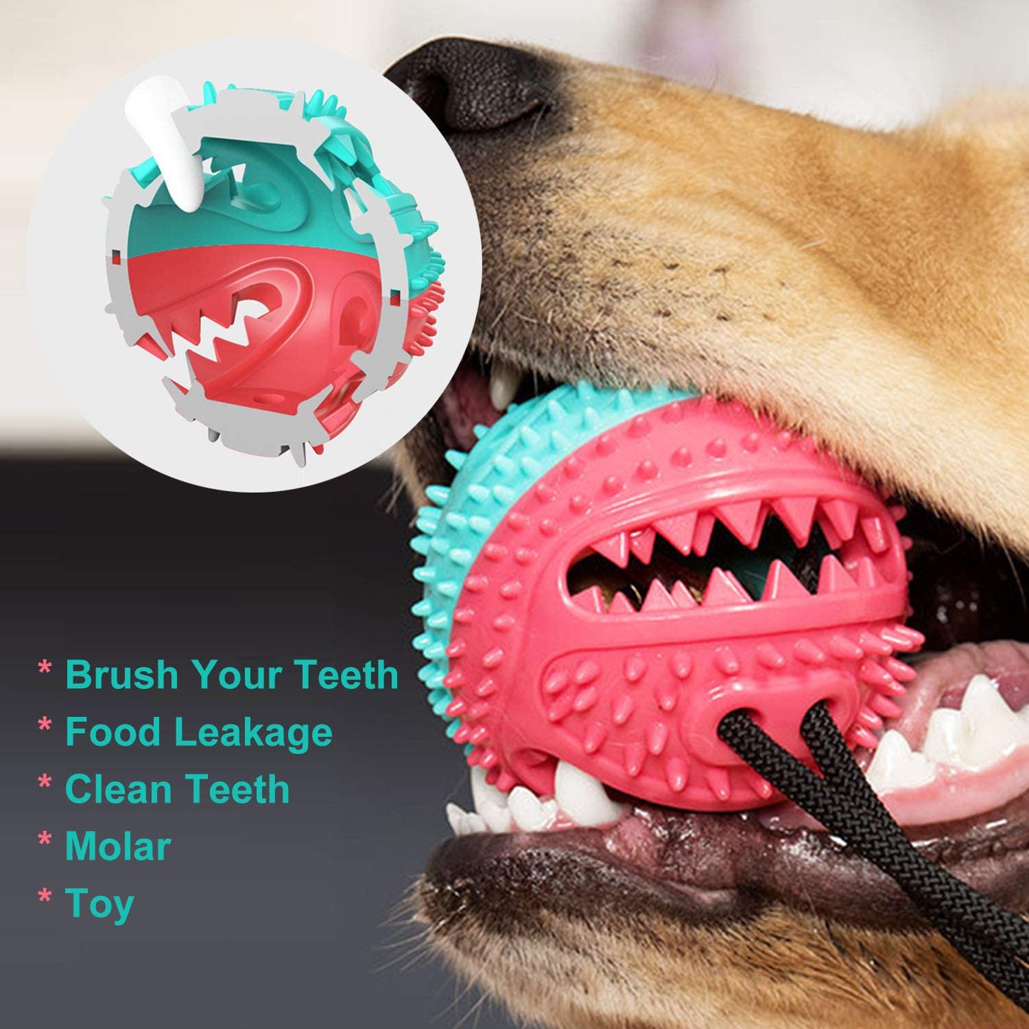 Foto 3 pulgar | Ventosa De Juguete Masticable Para Perros Para Masticadores Agresivos Huoguo - Venta Internacional.