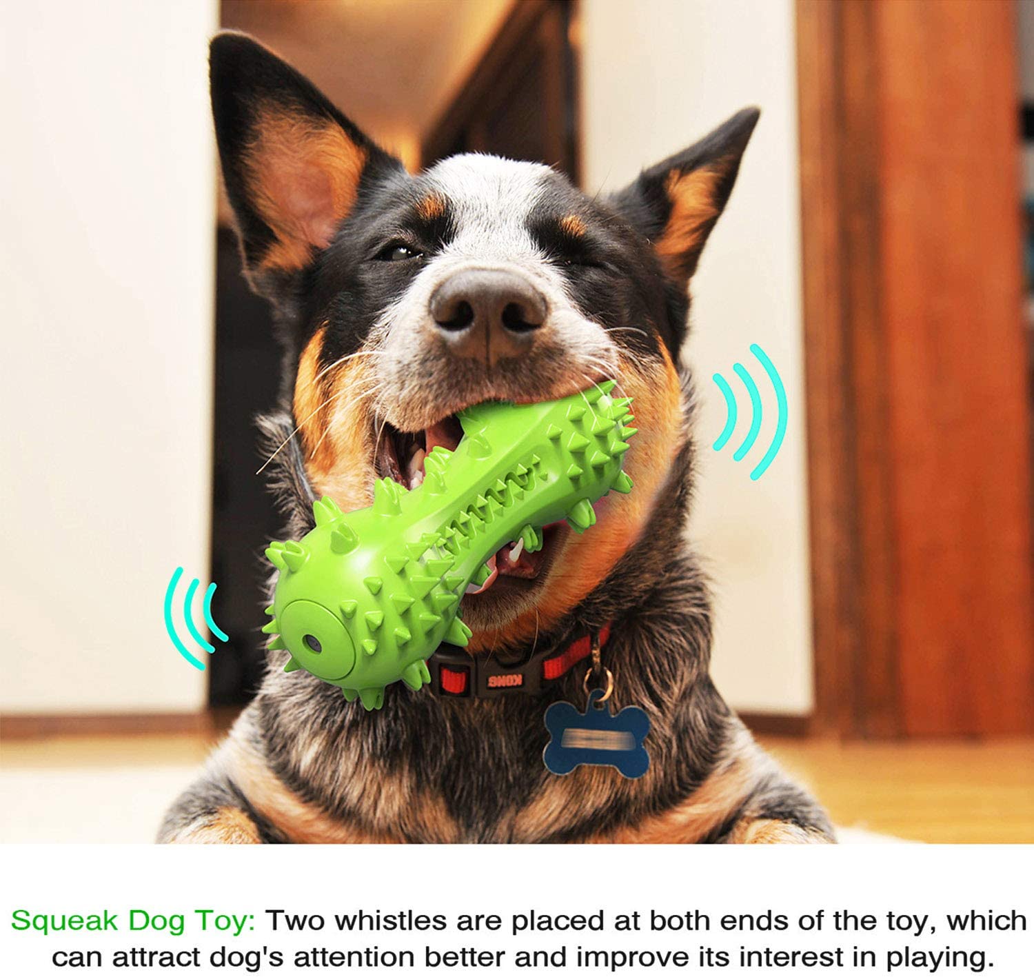 Foto 1 | Cepillo De Dientes Huoguo Squeaky De Juguete Masticable Para Perros, Para Masticar Agresivamente - Venta Internacional.