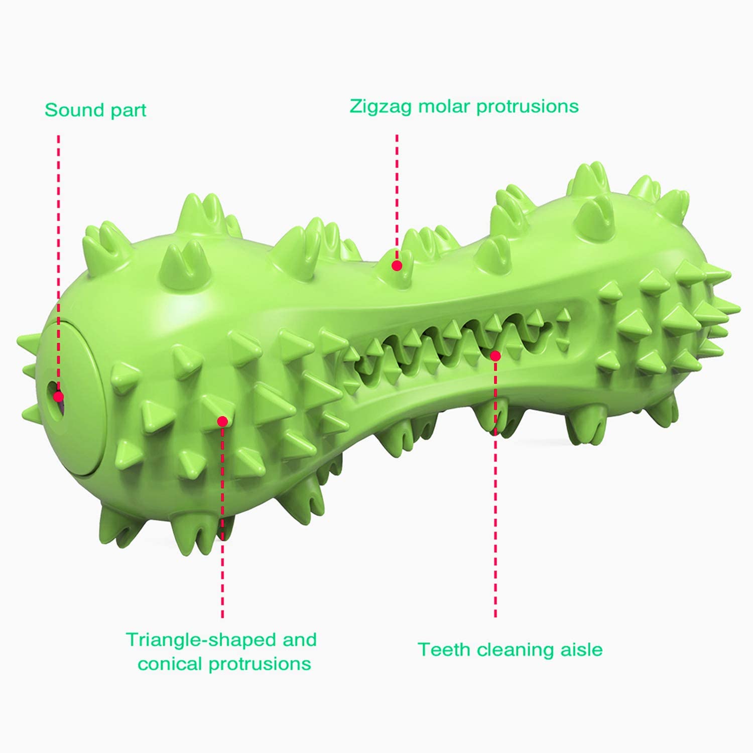 Foto 4 pulgar | Cepillo De Dientes Huoguo Squeaky De Juguete Masticable Para Perros, Para Masticar Agresivamente - Venta Internacional.