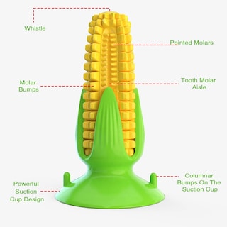 Foto 3 | Juguete Masticable Con Cepillo De Dientes Dog Squeaky Para Masticadores Agresivos Huogu - Venta Internacional.
