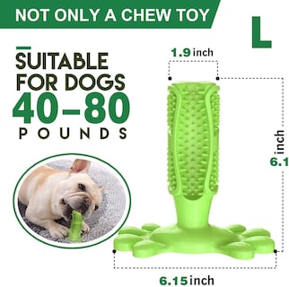 Foto 1 | Cepillo De Dientes Para Perros Chew Toys, Limpiador De Dientes De Caucho Natural - Venta Internacional.