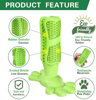 Foto 2 | Cepillo De Dientes Para Perros Chew Toys, Limpiador De Dientes De Caucho Natural - Venta Internacional.