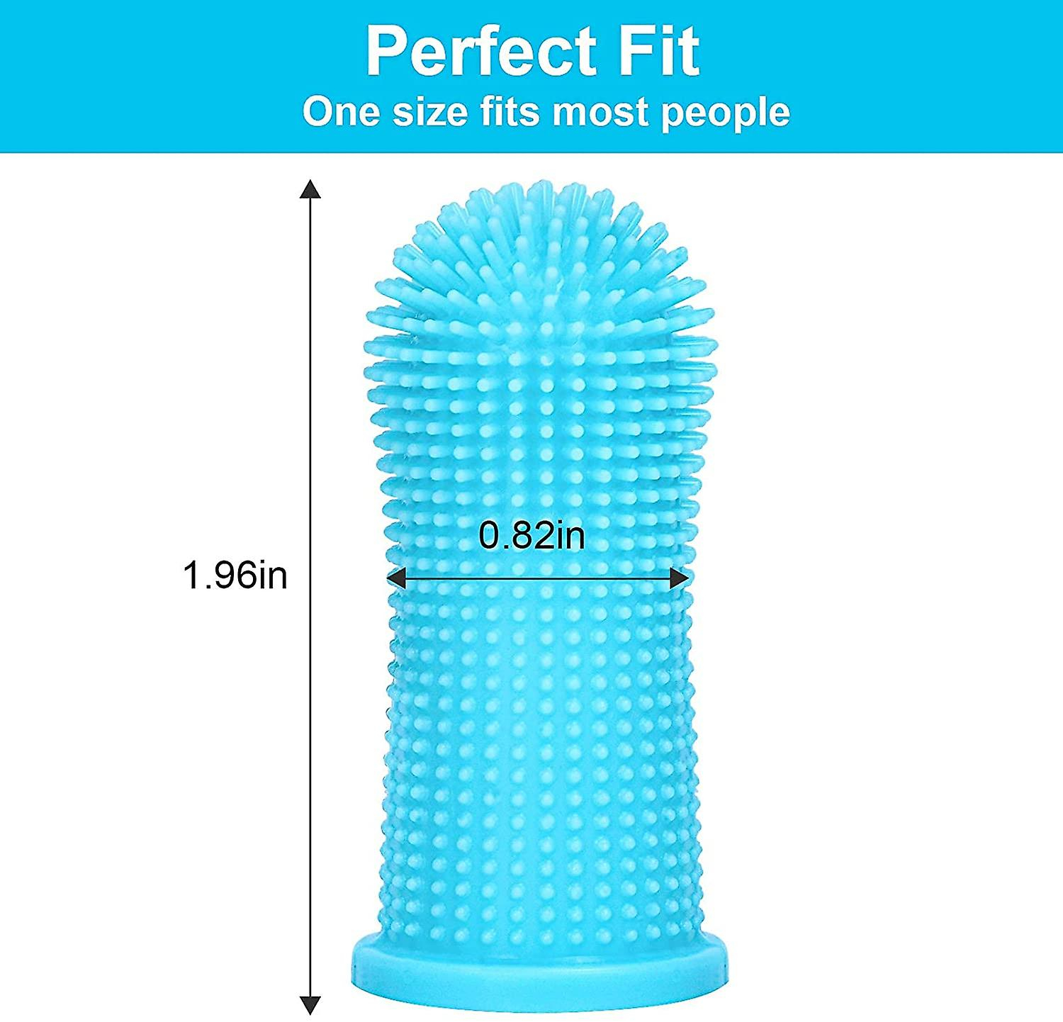 Foto 4 pulgar | Paquete De 4 Cepillos De Dientes Para Perros Y Kit De Cepillos De Dientes Para Dedos, Azul Sanlin Be - Venta Internac