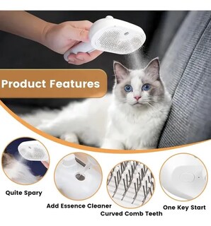 Foto 4 | Cepillo Para Perros Y Gatos Vapor 3 En 1 Peine Para Mascota