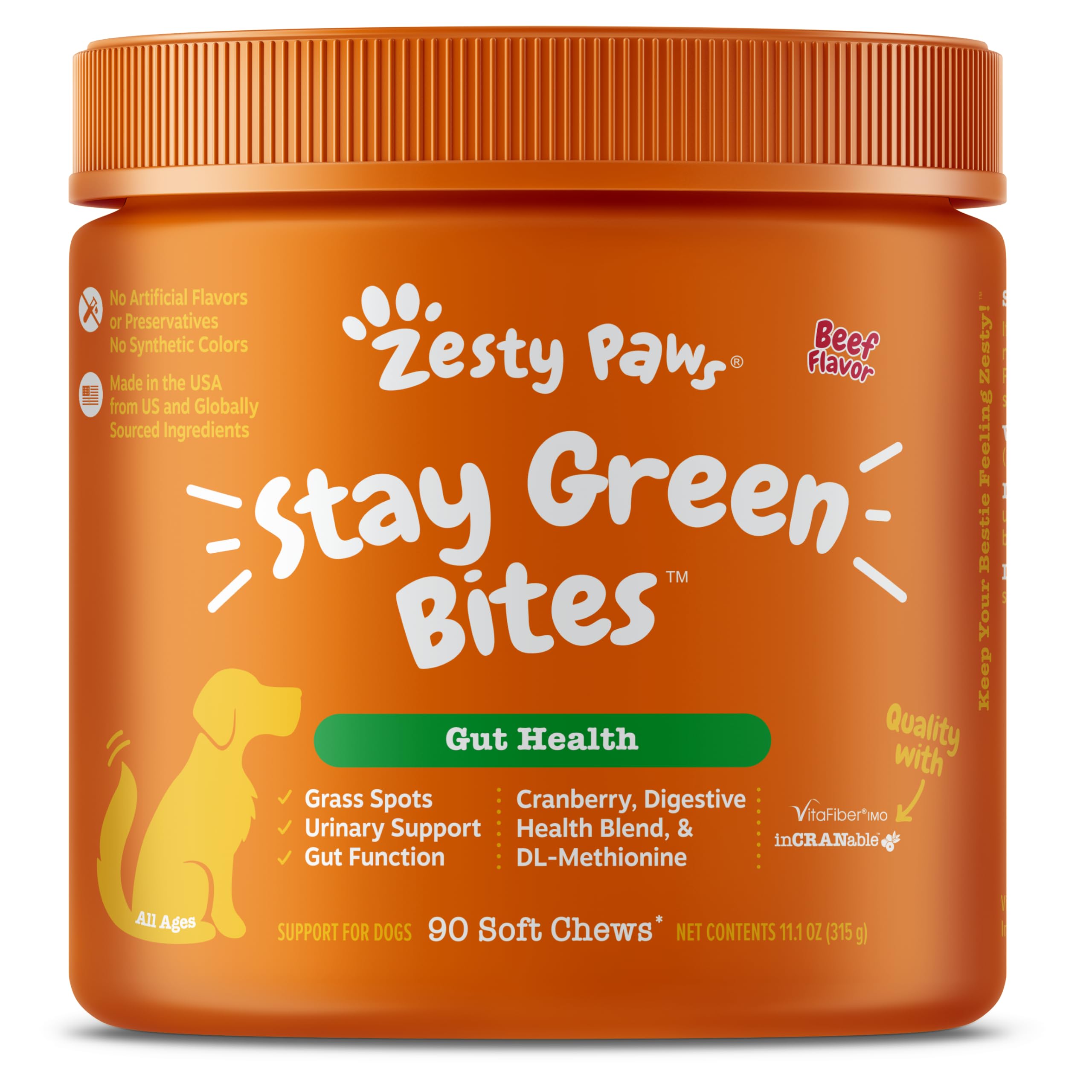 Foto 2 pulgar | Soft Chews Zesty Paws Stay Green Bites Para Perros, 90 G De Ternera - Venta Internacional.