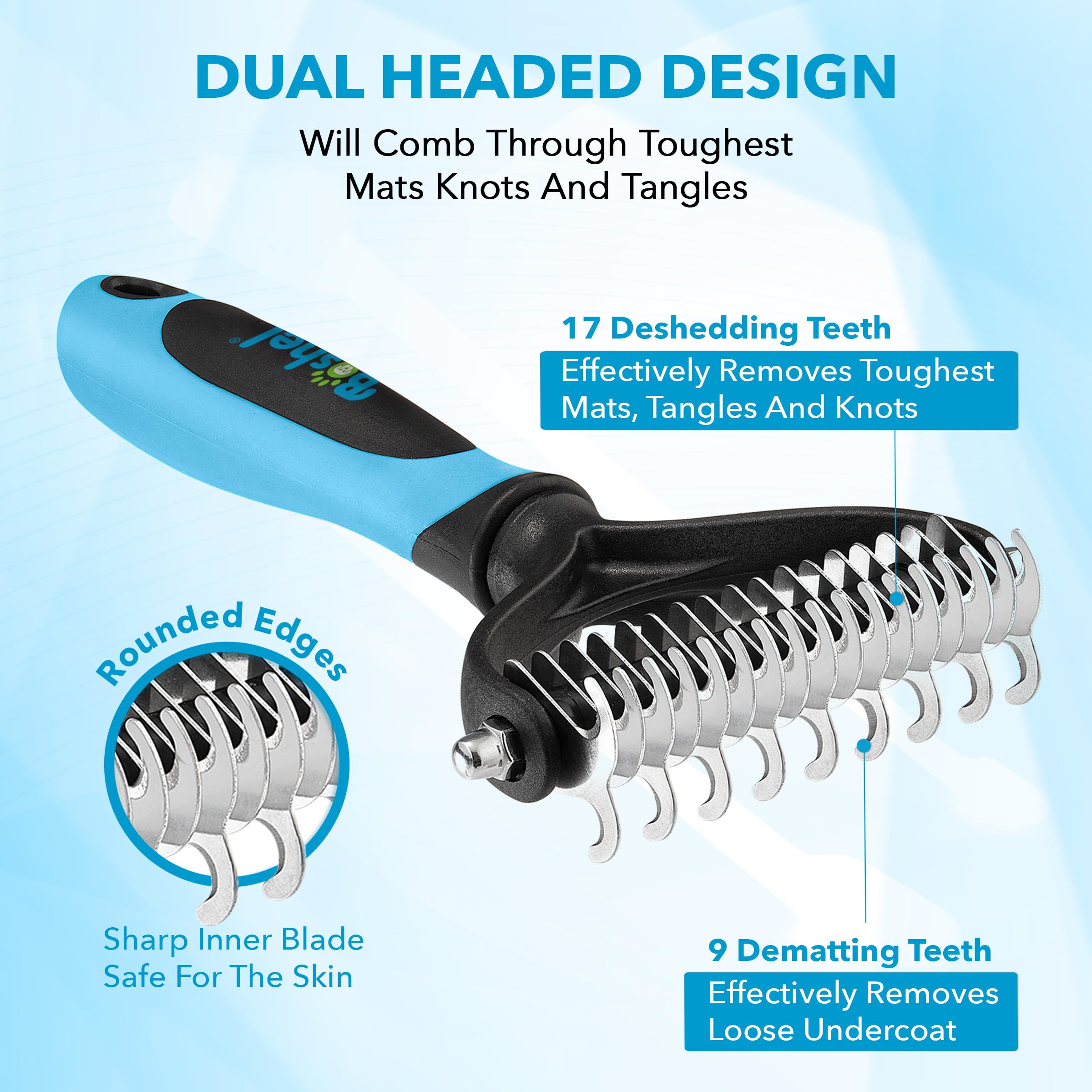 Foto 3 pulgar | Desmatting Comb Boshel Para Perros Y Gatos, Rastrillo Para Subpelo - Venta Internacional.