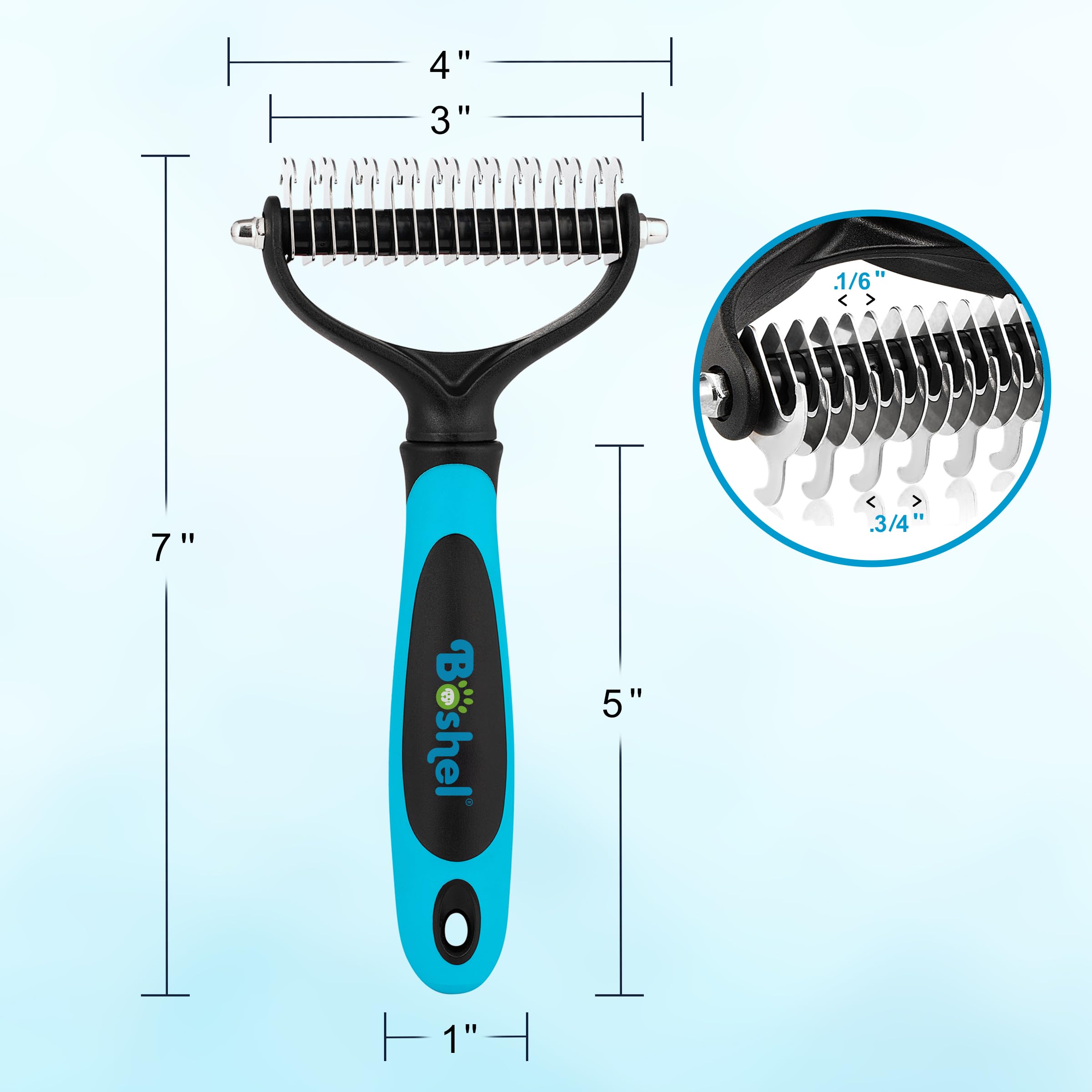 Foto 5 pulgar | Desmatting Comb Boshel Para Perros Y Gatos, Rastrillo Para Subpelo - Venta Internacional.