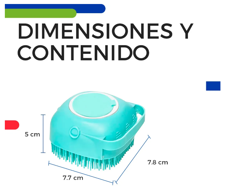 Foto 4 pulgar | Cepillo Dispensador De Jabón Para Baño Perros Gatos Mascotas