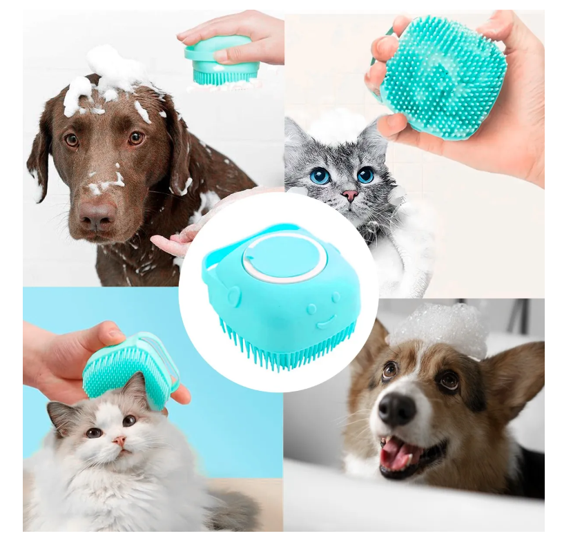 Foto 7 pulgar | Cepillo Dispensador De Jabón Para Baño Perros Gatos Mascotas