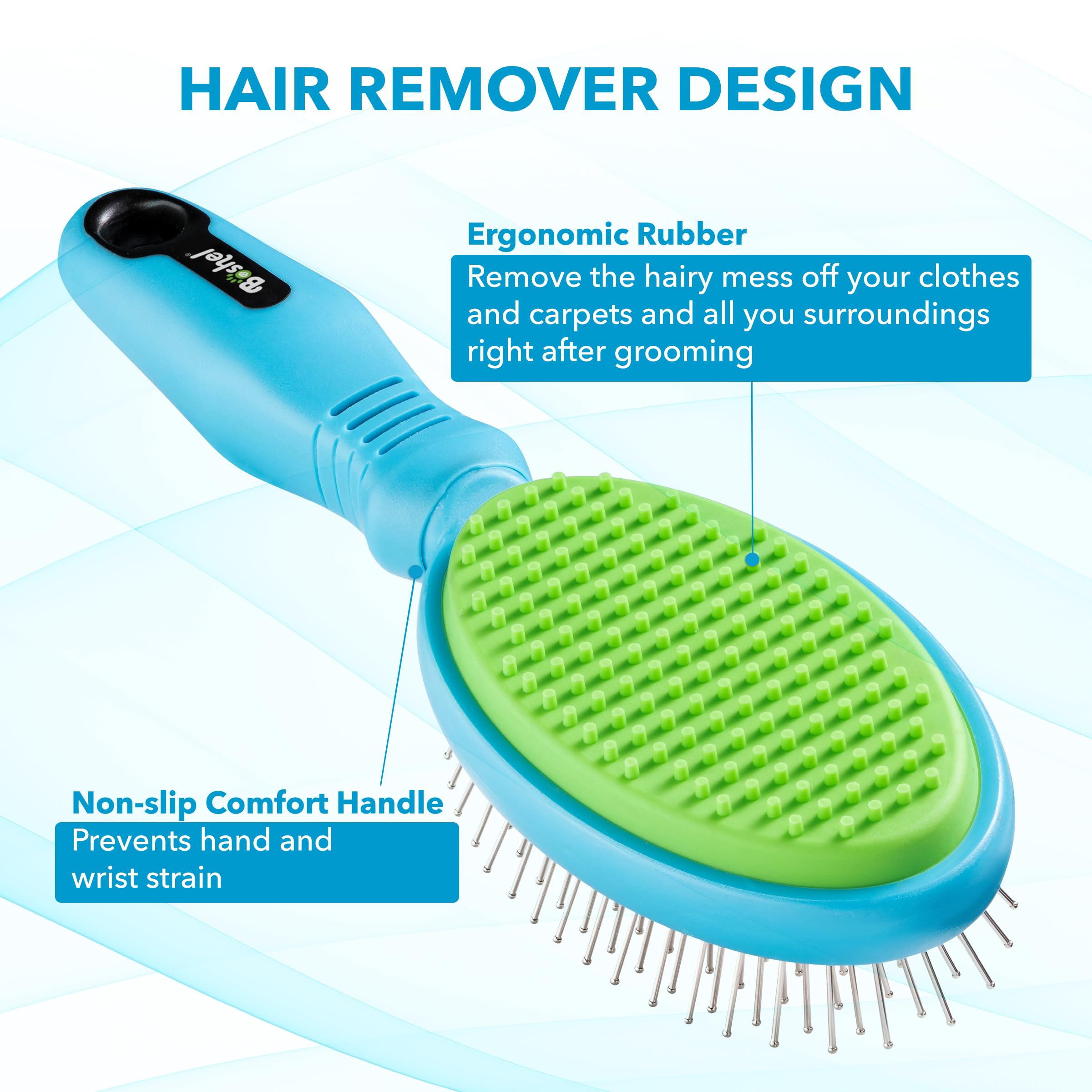 Foto 5 pulgar | Cepillo Y Removedor De Pelo Para Perros Boshel 2 En 1 Grooming - Venta Internacional.