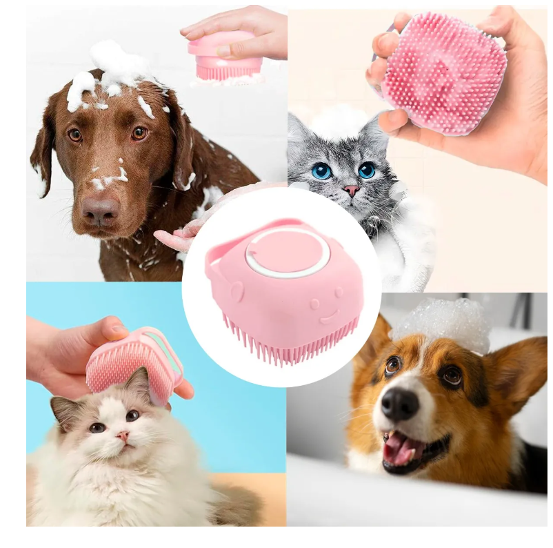 Foto 3 pulgar | Cepillo Dispensador De Jabón Para Baño Perros Gatos Mascotas