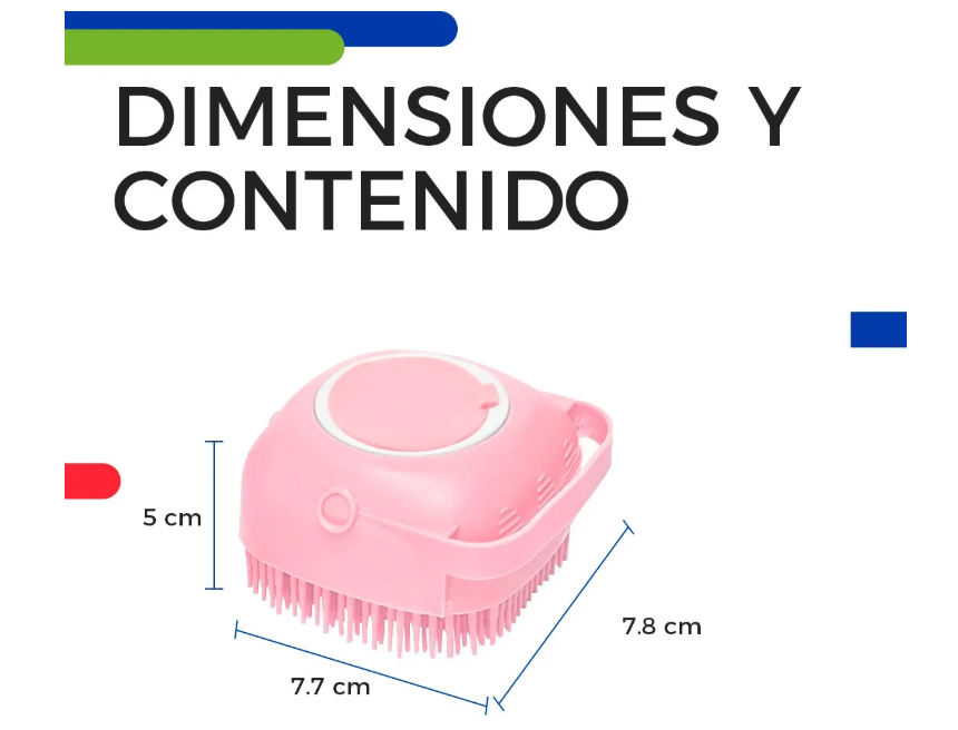 Foto 4 pulgar | Cepillo Dispensador De Jabón Para Baño Perros Gatos Mascotas