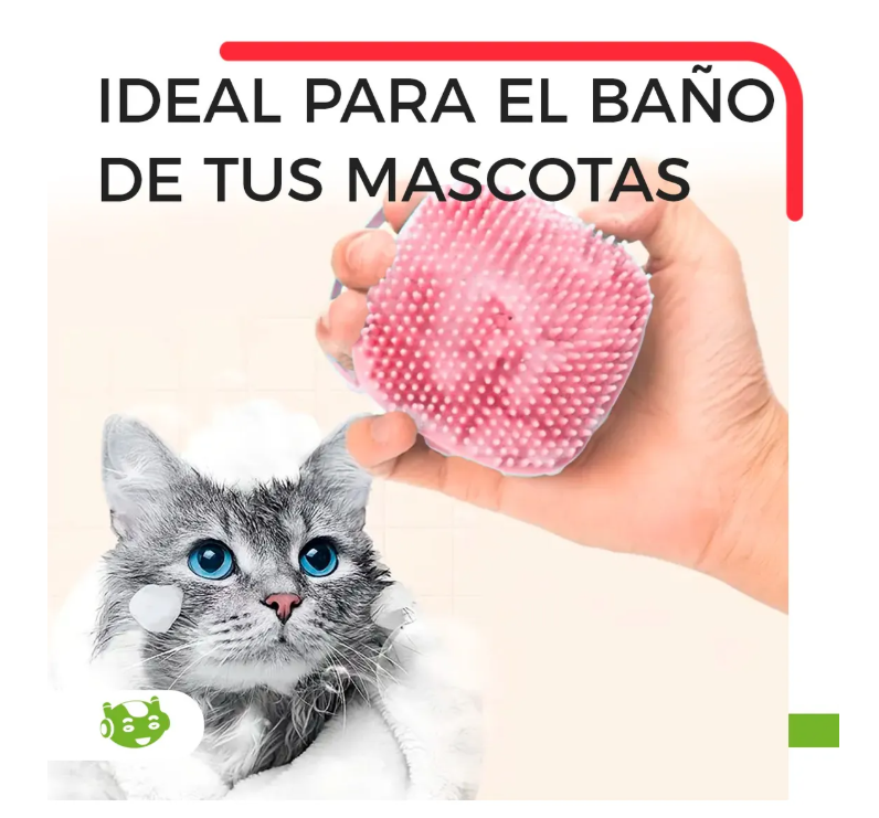 Foto 6 pulgar | Cepillo Dispensador De Jabón Para Baño Perros Gatos Mascotas