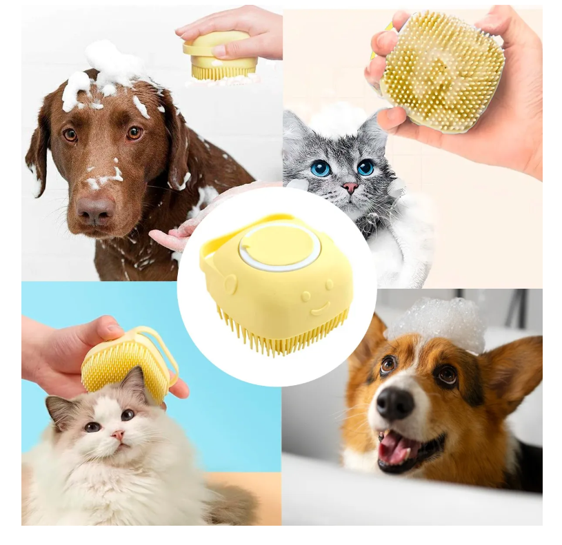Foto 5 pulgar | Cepillo Dispensador De Jabón Para Baño Perros Gatos Mascotas