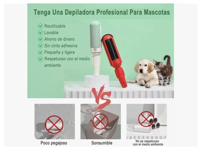 Foto 2 | 2pzs Rodillo Cepillo Para Quita Pelusa De Ropa Y Mascotas