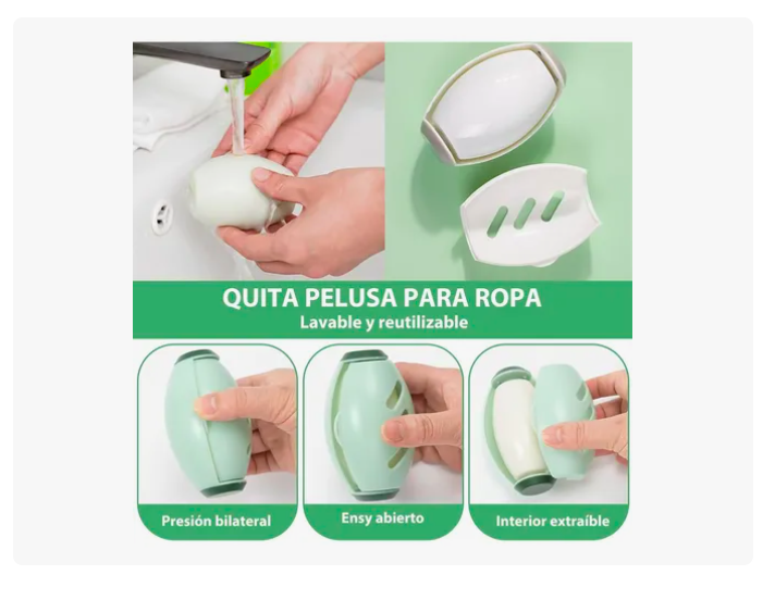 Foto 5 pulgar | 6pzs Cepillo Quita Pelusa Mascotas Lavable Y Reutilizable
