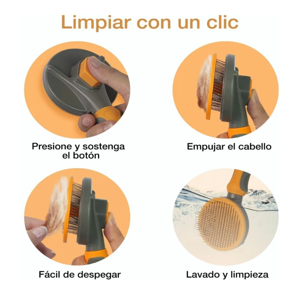 Foto 5 pulgar | Cepillo Deslanador Para Quita Pelo 2 En 1 Belug, Naranja