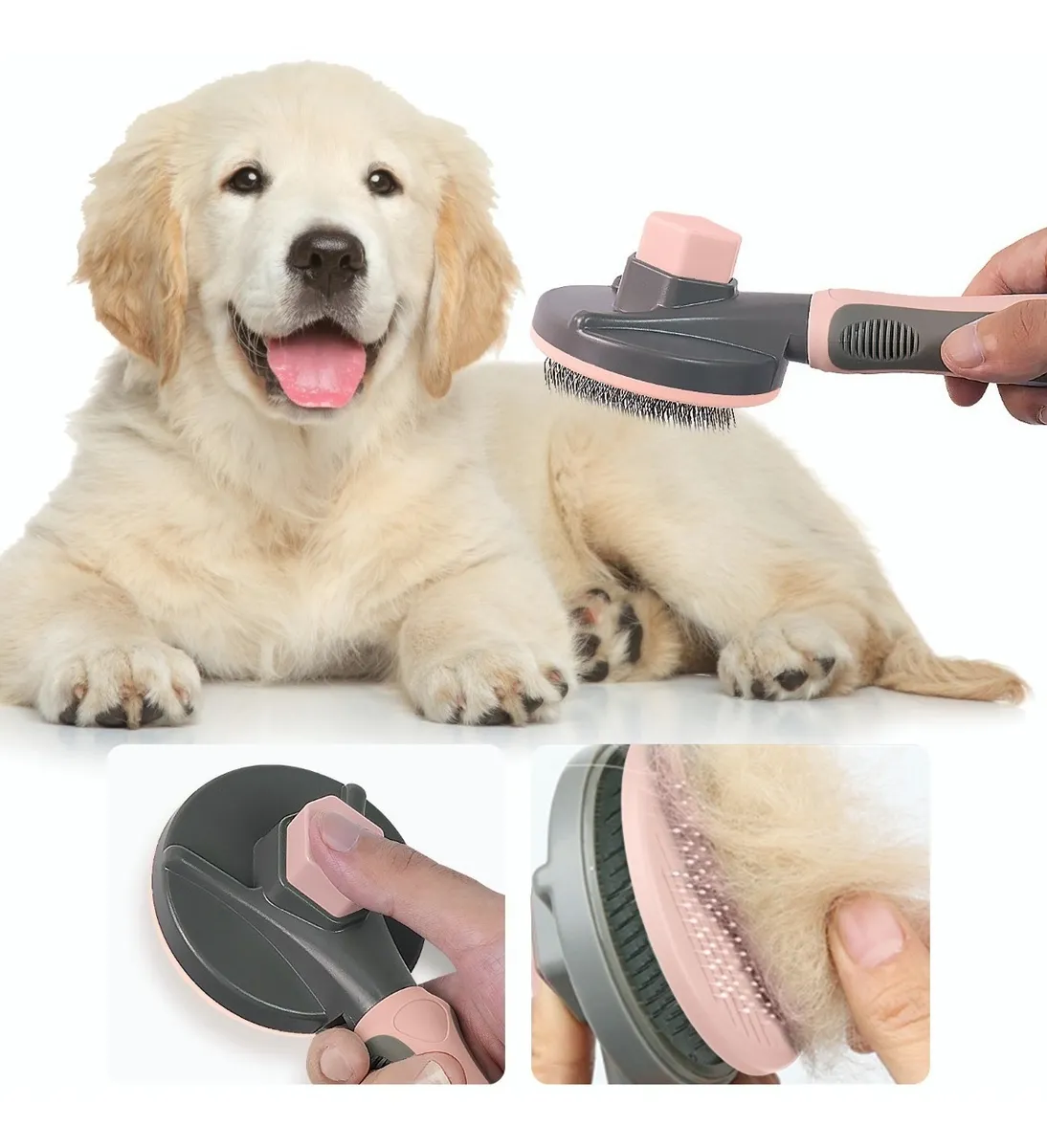 Foto 4 pulgar | Cepillo Deslanador Belug Para Quita Pelo 2 En 1 Rosa Claro