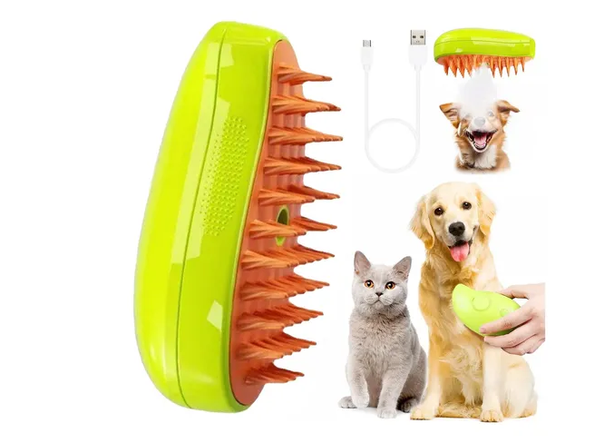Foto 1 | 3 In 1 Depilación Cepillo De Vapor Para Gato/perro Mascota Cepillo Para Gatos 3 En 1